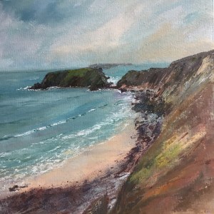 Marloes Pembrokeshire oil painting by Anna Cumming