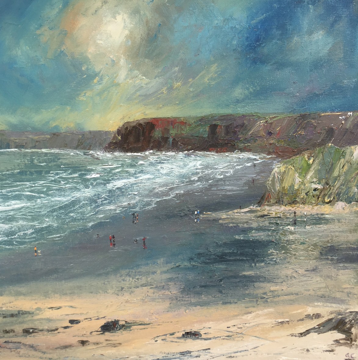 Little Haven oil painting by Anna Cumming