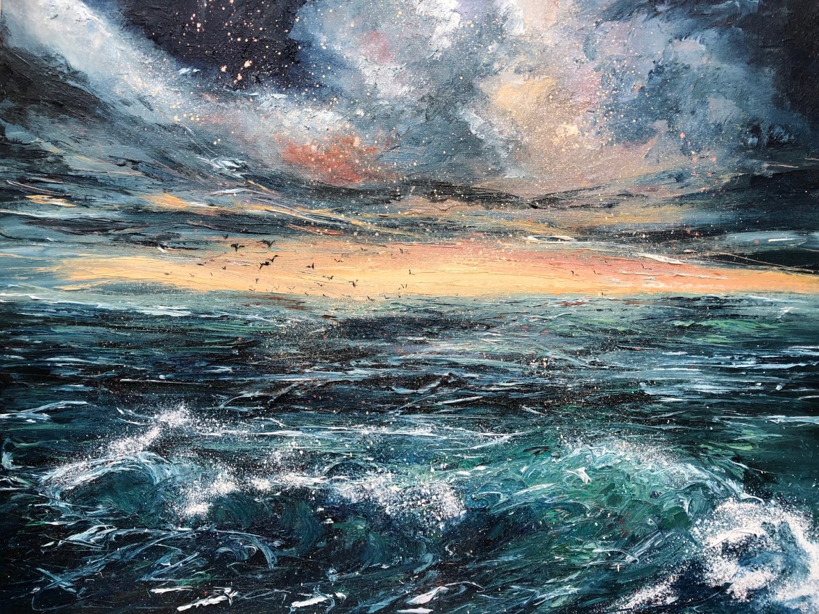 Ocean Elixir oil painting by Anna Cumming