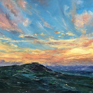 British Camp Malverns oil painting by Anna Cumming