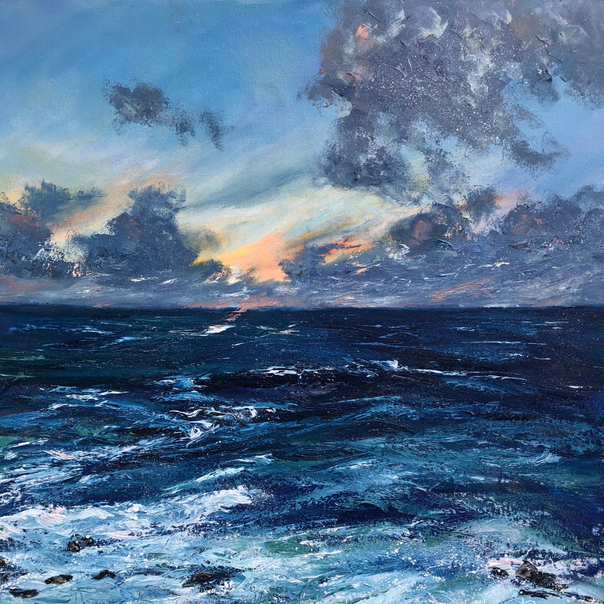 Sumainn St Ives oil painting by Anna Cumming