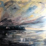 Winter song moody seascape by Anna Cumming