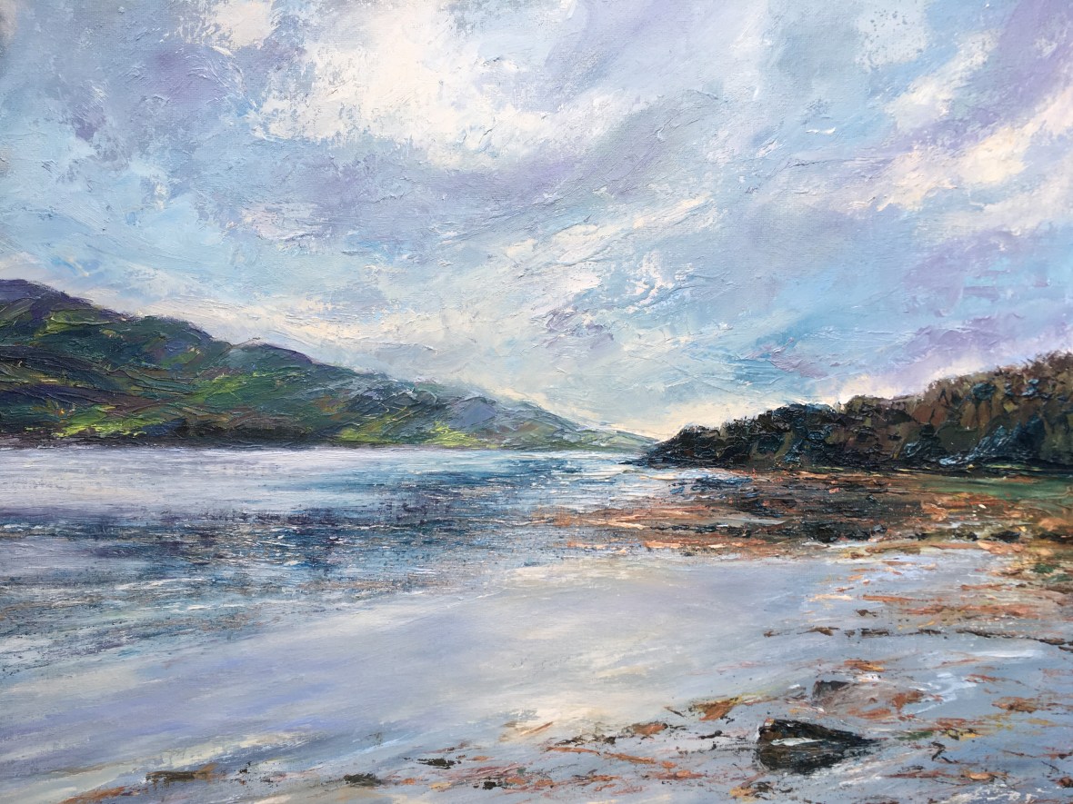 Loch Sween oil painting by Anna Cumming