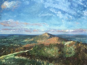Malvern hills oil painting by Anna.Cumming