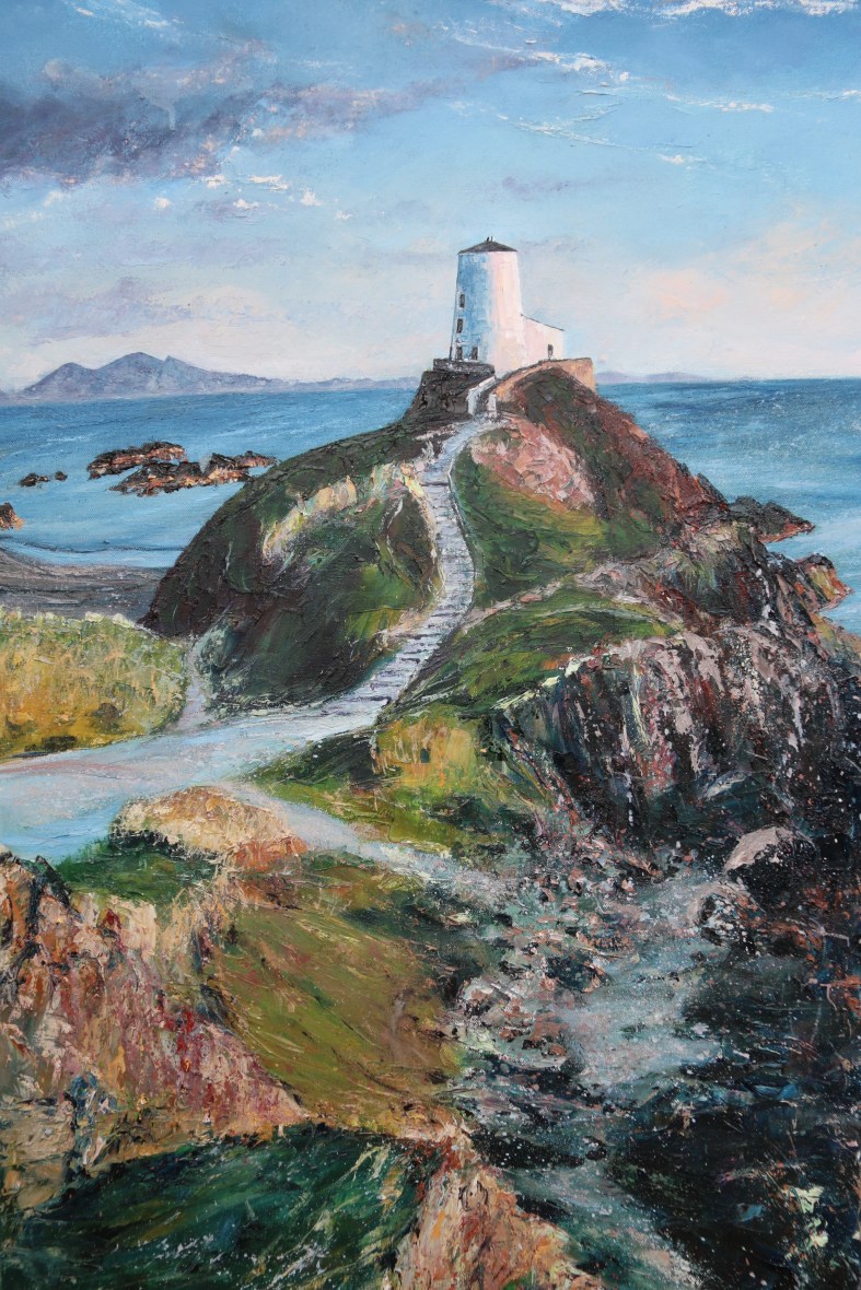 Lighthouse oil painting by Anna Cumming