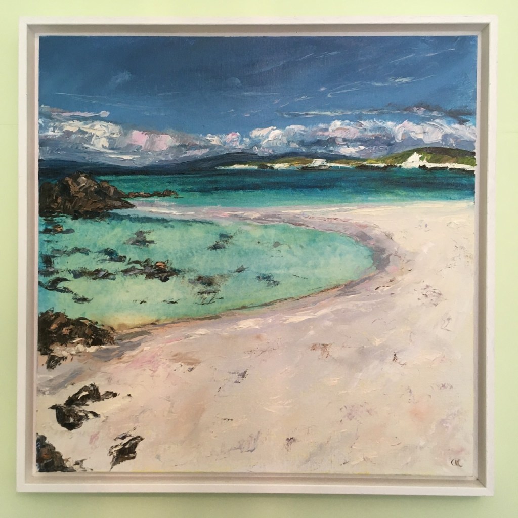 Clear waters, Iona, an oil painting by Anna Cumming