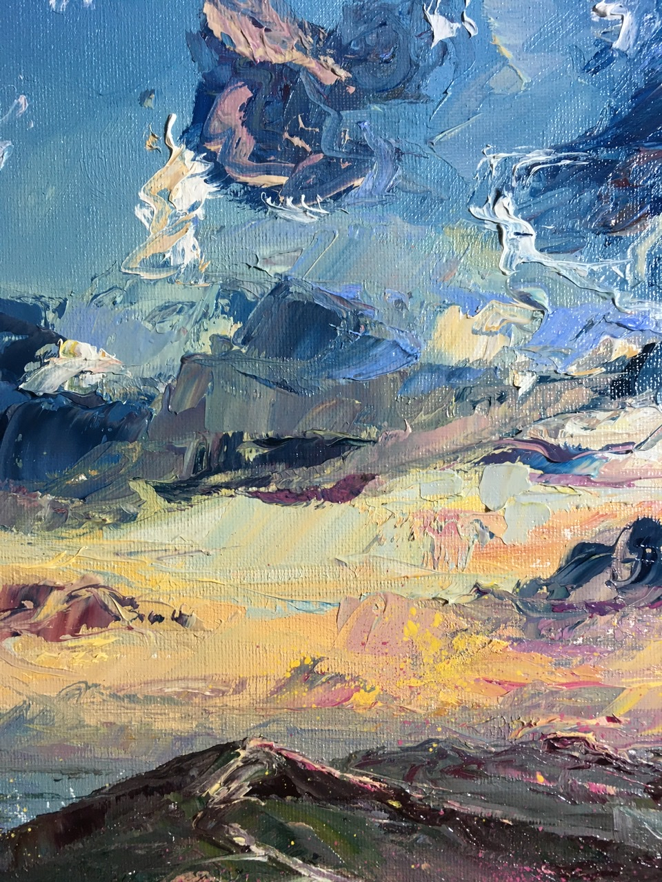 After the rain, oil painting by Anna Cumming