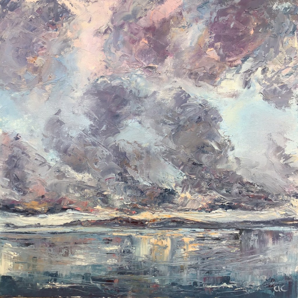 Loch Sween ll, oil painting by Anna Cumming