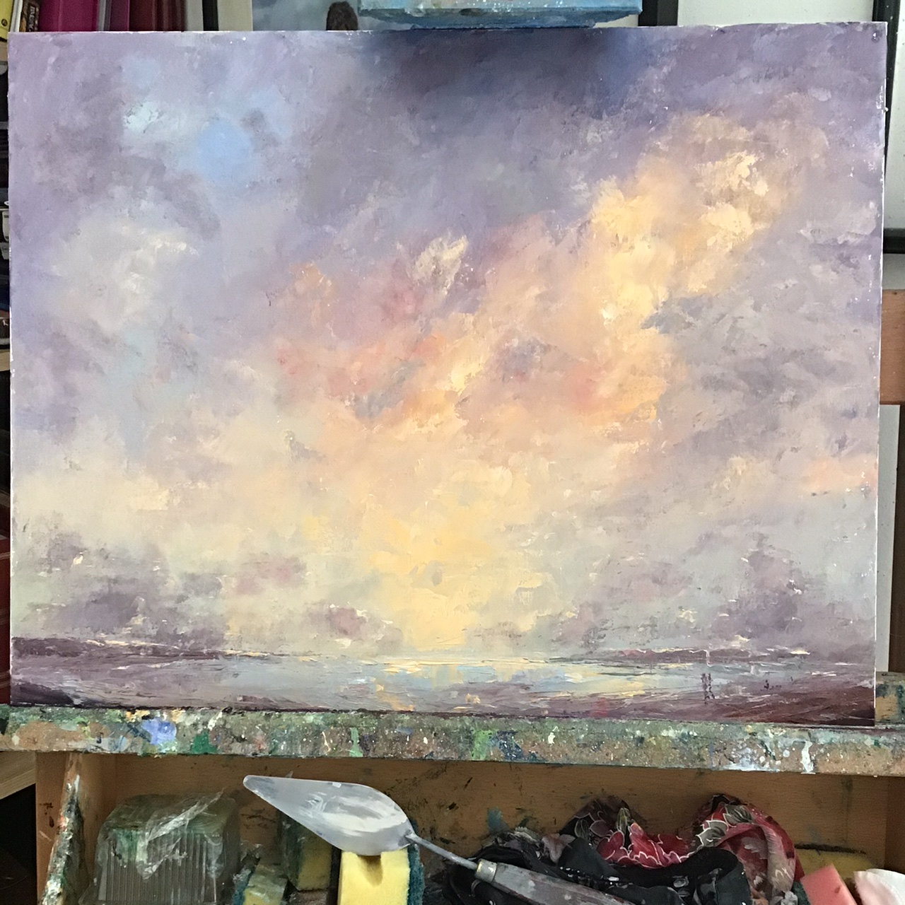 Palette knife painting