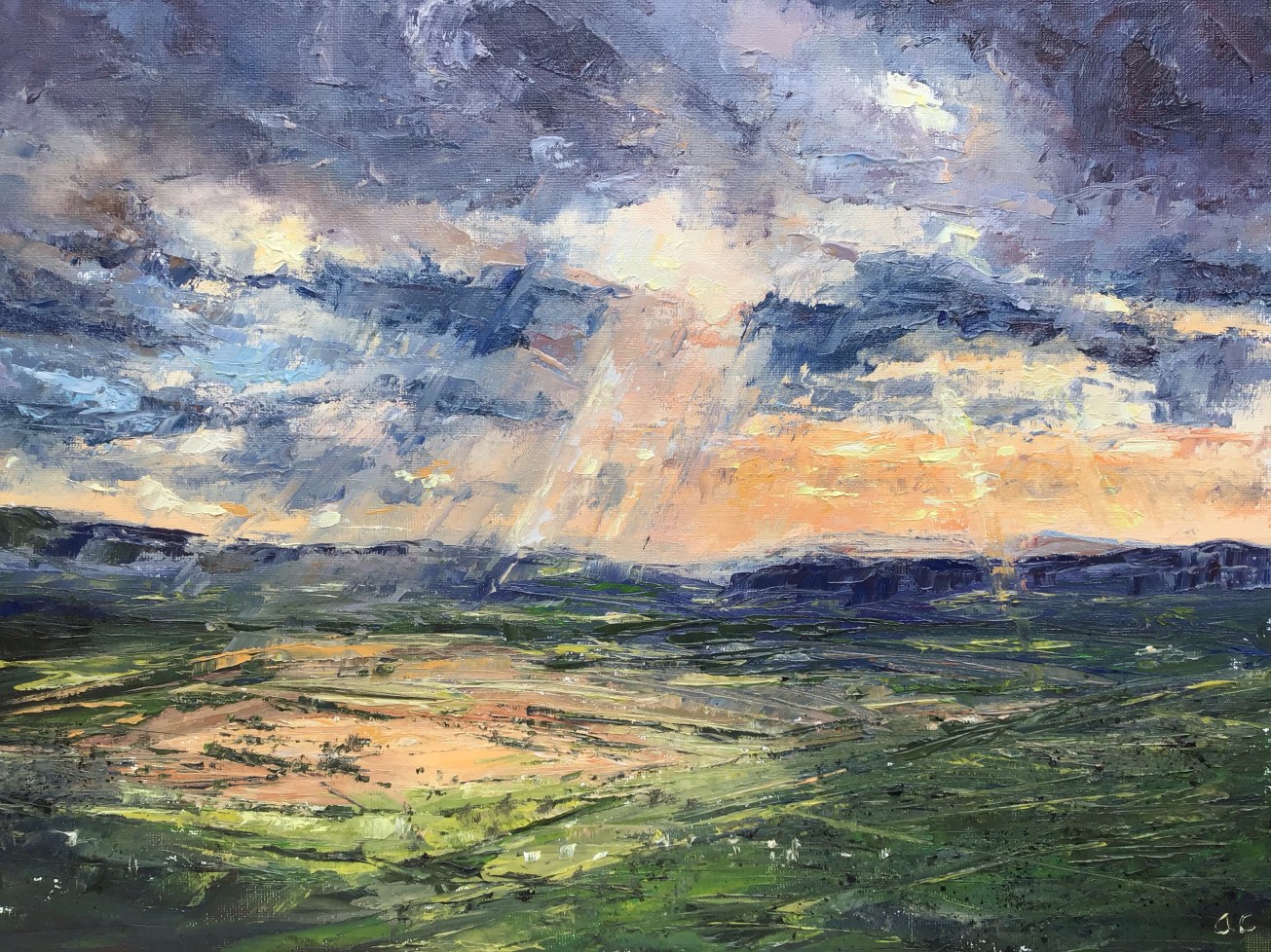 Sunshine through clouds