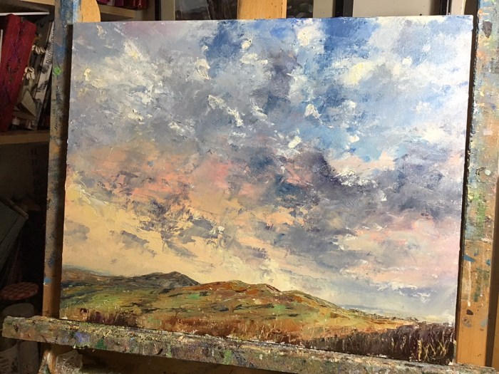 Malvern hills sunset